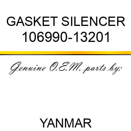 GASKET, SILENCER 106990-13201