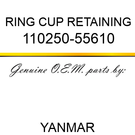 RING, CUP RETAINING 110250-55610