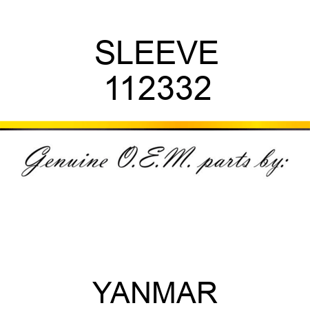 SLEEVE 112332