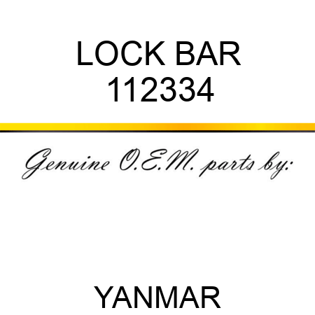 LOCK BAR 112334