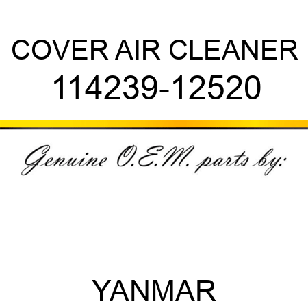 COVER, AIR CLEANER 114239-12520