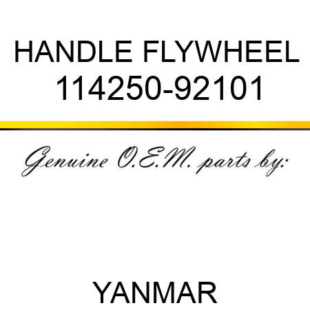 HANDLE, FLYWHEEL 114250-92101