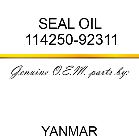 SEAL, OIL 114250-92311