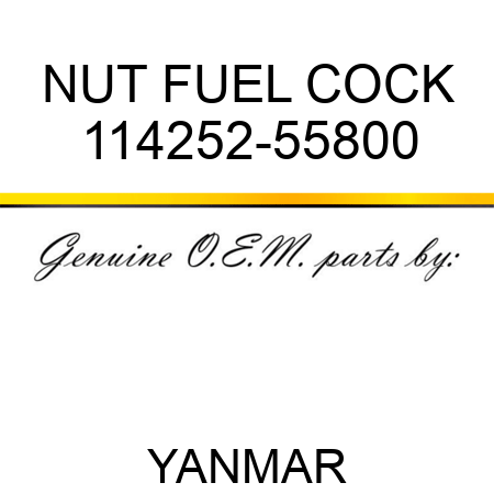 NUT, FUEL COCK 114252-55800
