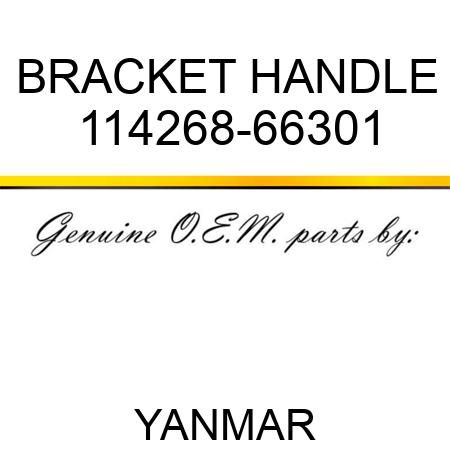 BRACKET, HANDLE 114268-66301