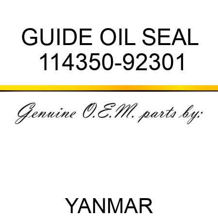 GUIDE, OIL SEAL 114350-92301