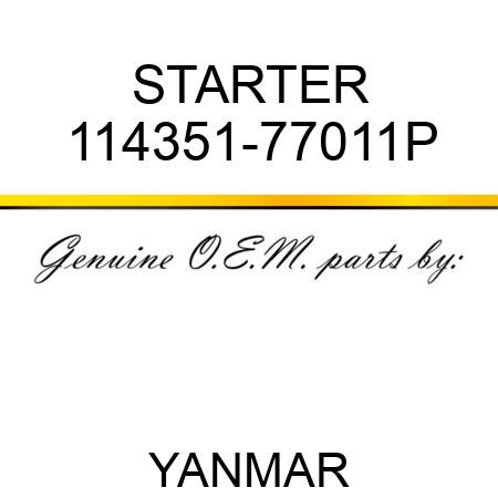STARTER 114351-77011P