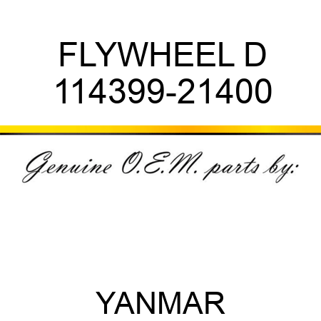 FLYWHEEL, D 114399-21400