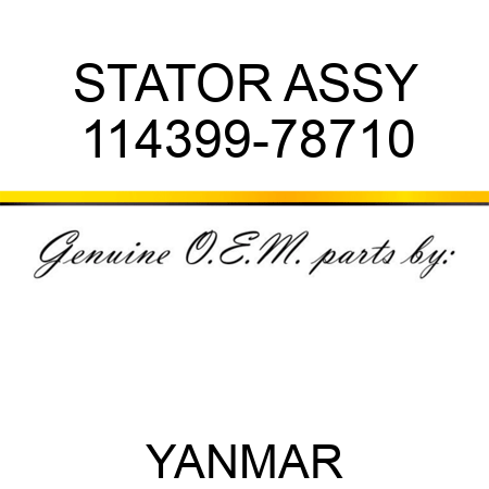 STATOR ASSY 114399-78710