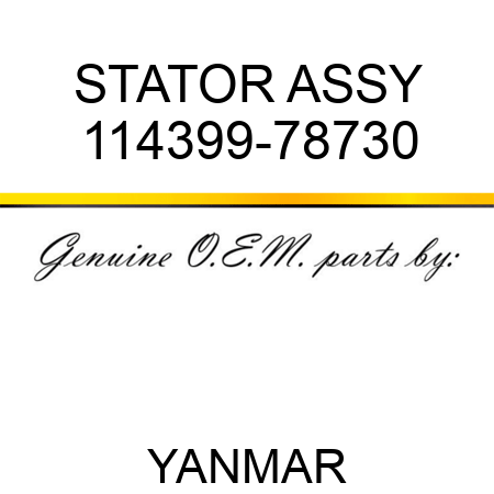 STATOR ASSY 114399-78730