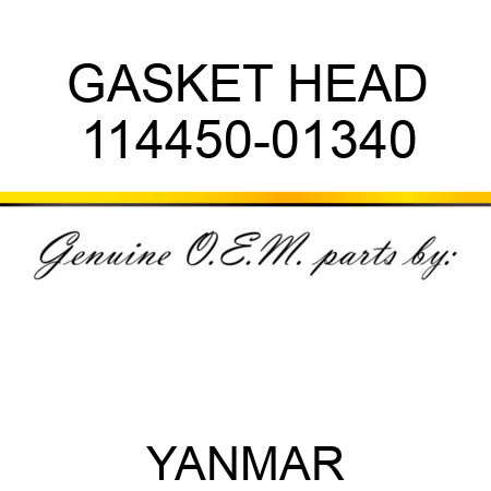 GASKET, HEAD 114450-01340
