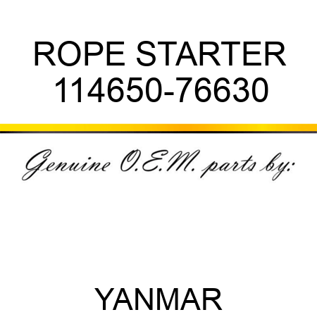 ROPE, STARTER 114650-76630