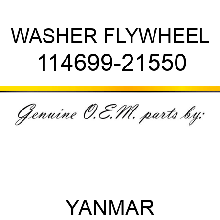 WASHER, FLYWHEEL 114699-21550