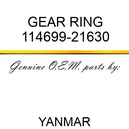 GEAR, RING 114699-21630