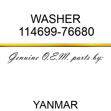 WASHER 114699-76680