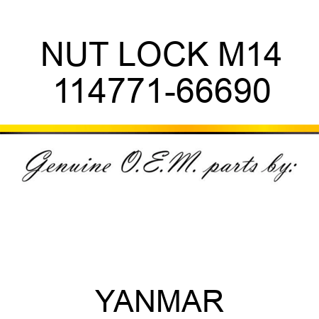 NUT, LOCK M14 114771-66690