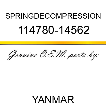 SPRING,DECOMPRESSION 114780-14562