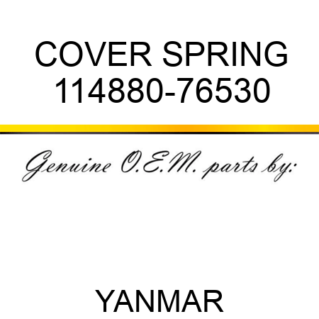 COVER, SPRING 114880-76530