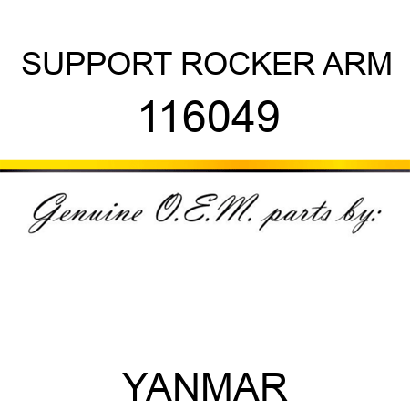 SUPPORT, ROCKER ARM 116049