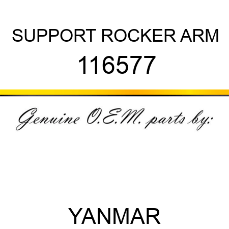 SUPPORT, ROCKER ARM 116577