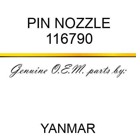 PIN, NOZZLE 116790