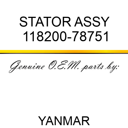STATOR ASSY 118200-78751