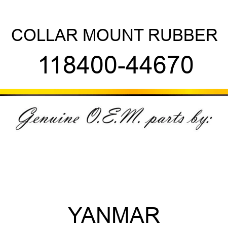 COLLAR, MOUNT RUBBER 118400-44670