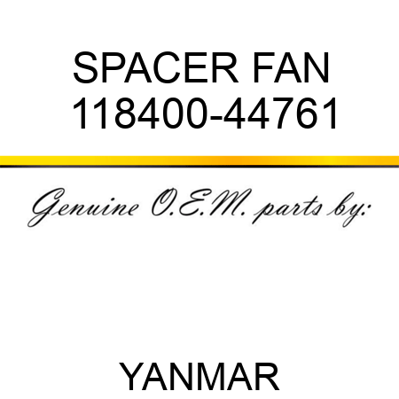 SPACER, FAN 118400-44761
