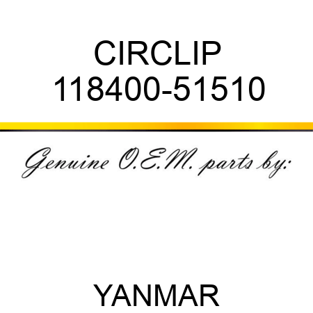 CIRCLIP 118400-51510