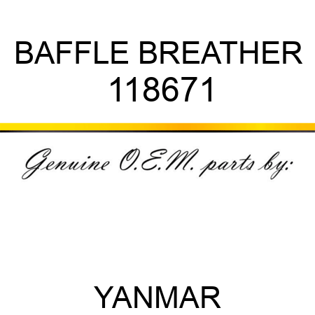 BAFFLE, BREATHER 118671
