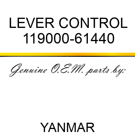 LEVER, CONTROL 119000-61440