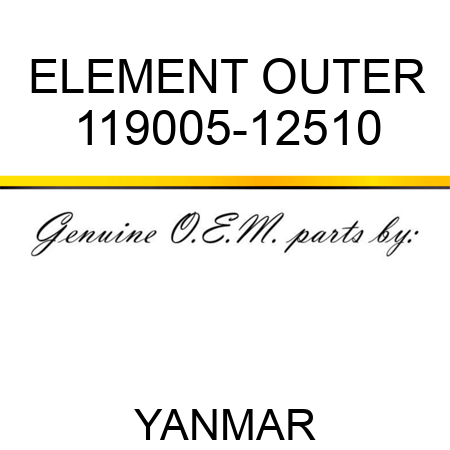 ELEMENT, OUTER 119005-12510
