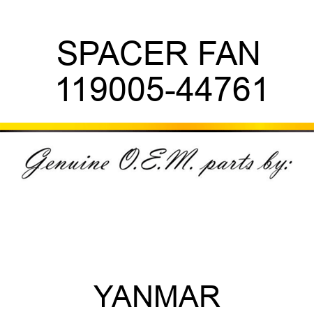 SPACER, FAN 119005-44761