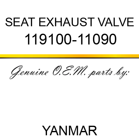SEAT, EXHAUST VALVE 119100-11090