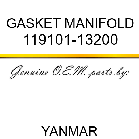 GASKET, MANIFOLD 119101-13200