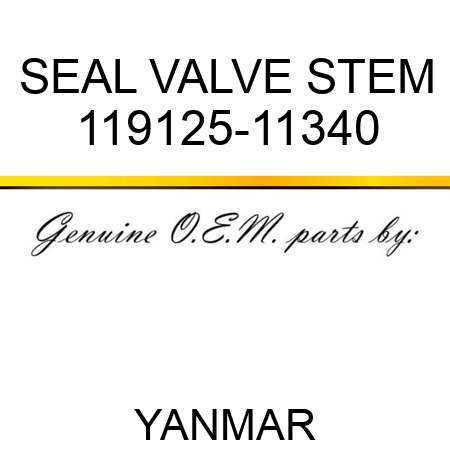 SEAL, VALVE STEM 119125-11340