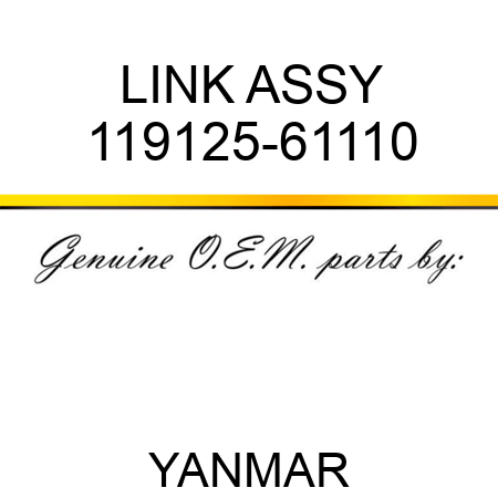 LINK ASSY 119125-61110