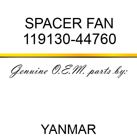 SPACER, FAN 119130-44760