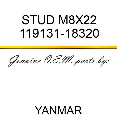 STUD, M8X22 119131-18320