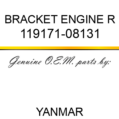 BRACKET, ENGINE R 119171-08131