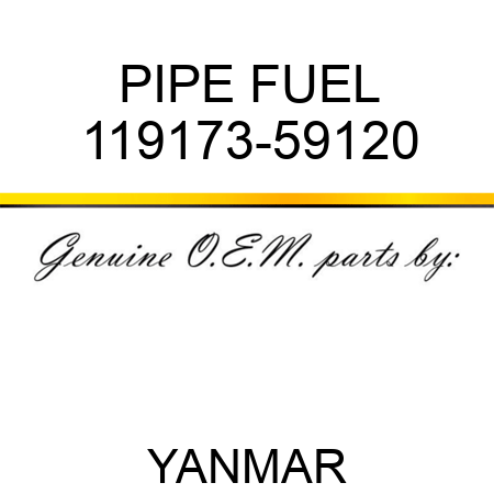 PIPE, FUEL 119173-59120