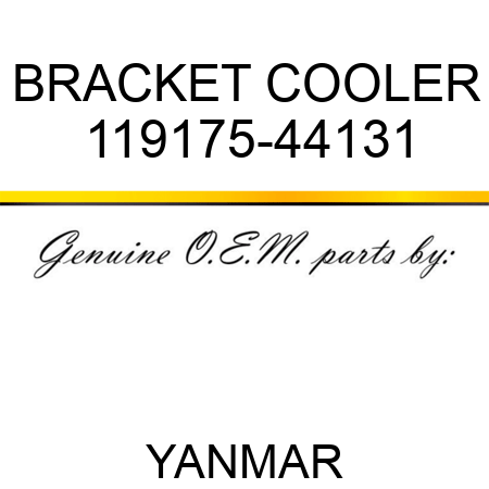 BRACKET, COOLER 119175-44131