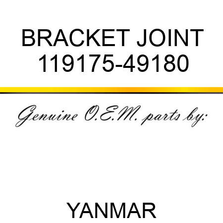 BRACKET, JOINT 119175-49180