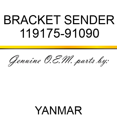 BRACKET, SENDER 119175-91090