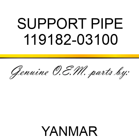 SUPPORT, PIPE 119182-03100