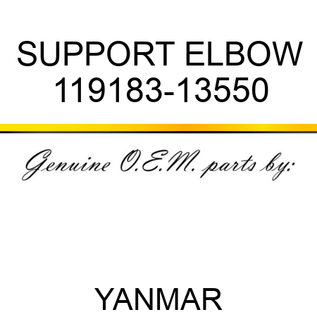 SUPPORT, ELBOW 119183-13550
