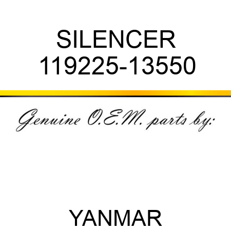 SILENCER 119225-13550