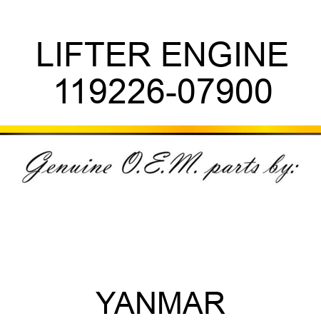 LIFTER, ENGINE 119226-07900