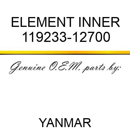 ELEMENT, INNER 119233-12700