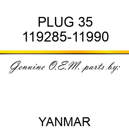 PLUG, 35 119285-11990